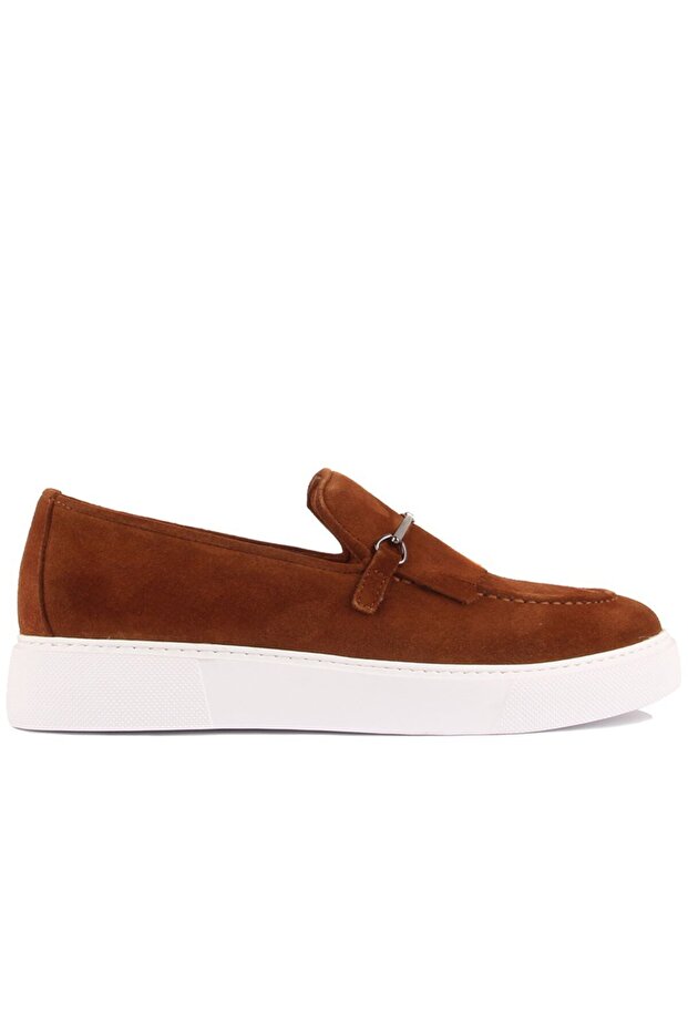 - Tan Suede Leather Men's Casual Shoes 101-3693-He1065