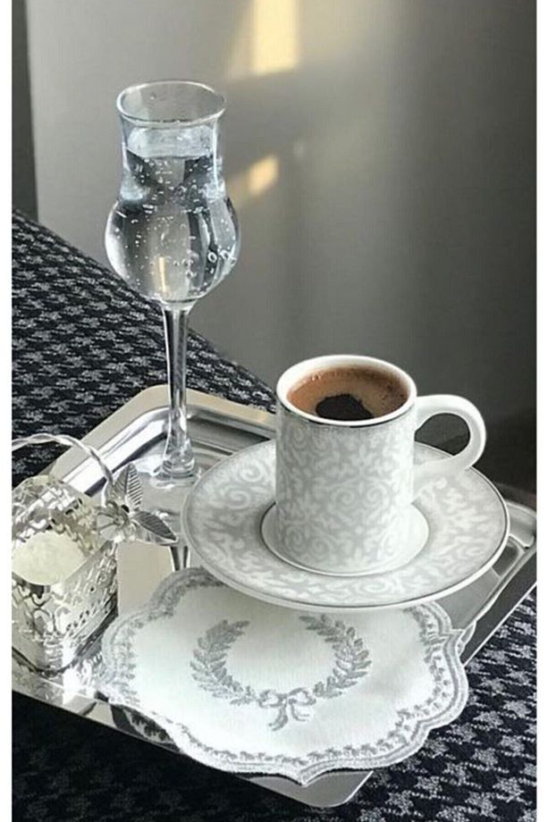 2 Adet Kare Çay Kahve Servis Sunum Tepsisi - 3