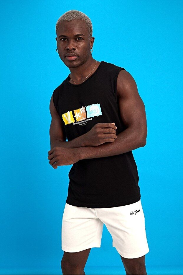 Men's Loose Fit Light Combed Cotton Tank Top - Sleeveless