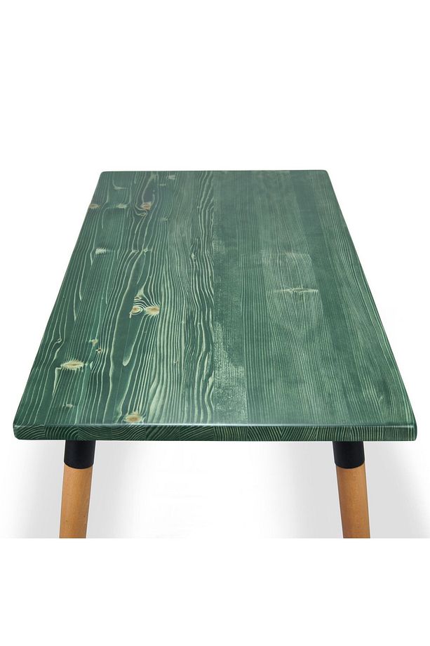 Doğal Ağaç Masif Kütük Masa Ahşap Çalışma Ve Mutfak Masası Ofis Masası 60cm X 120cm ( Ağaç Ayak ) - 3