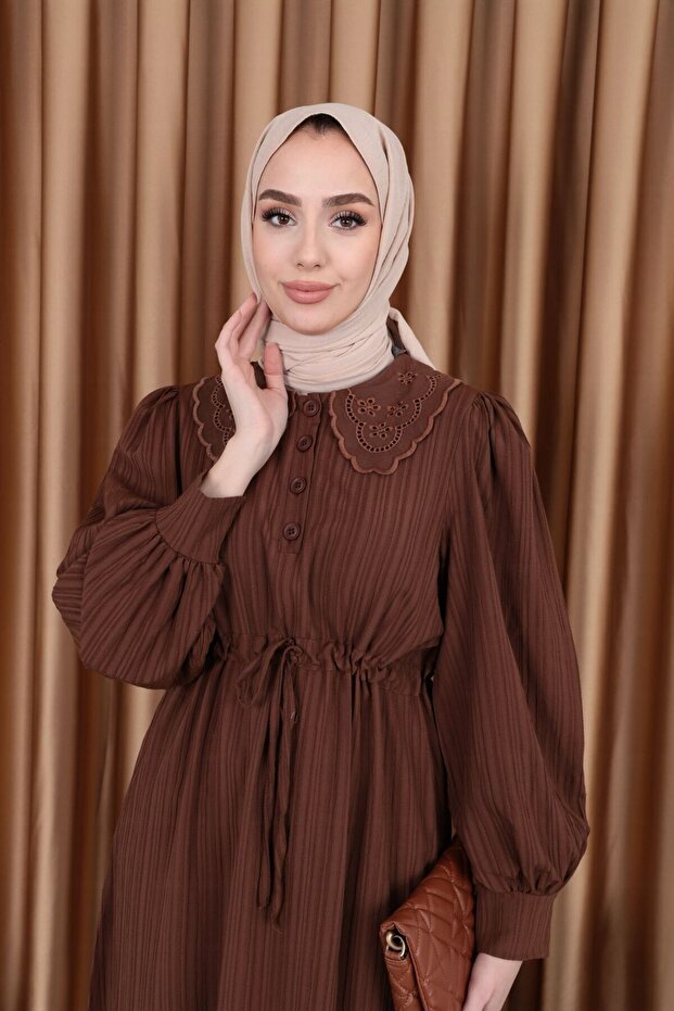 Bebe Yaka Elbise - 5