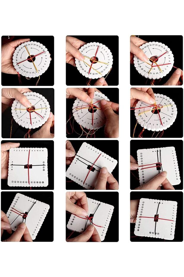 Kumihimo Disk - 10cm Kare - 4