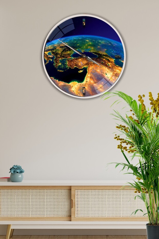 ساعة حائط العالم - 29 سم - 1