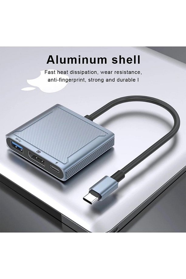 Dp-01 Type-c To Displayport Multifunction 8k 60hz Çevirici Dönüştürücü Aktarıcı Adaptör - 4