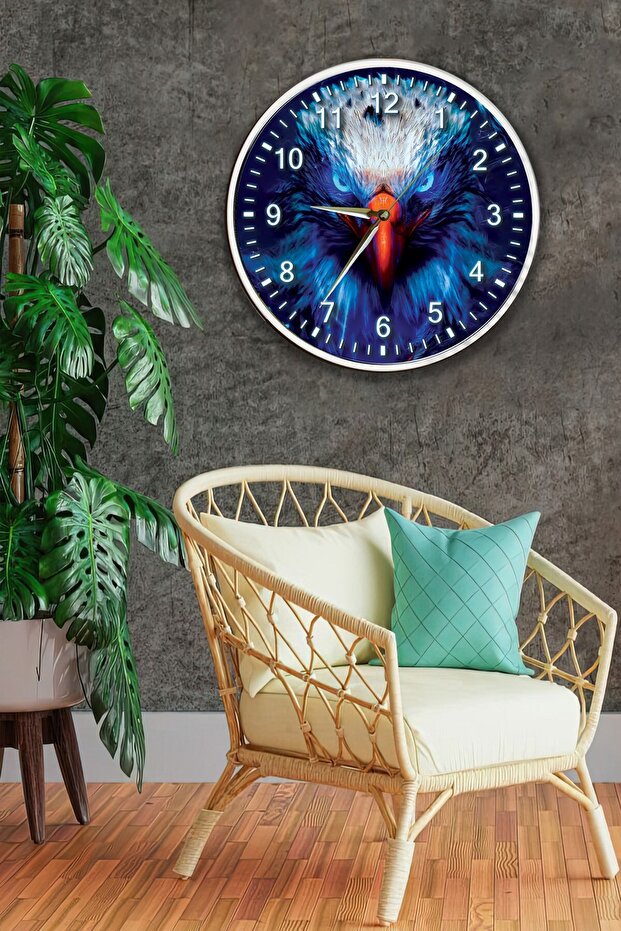 ساعة حائط نسر - 29 سم - 3