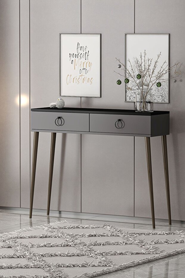 Bella Dresuar Siyah Antrasit - 2