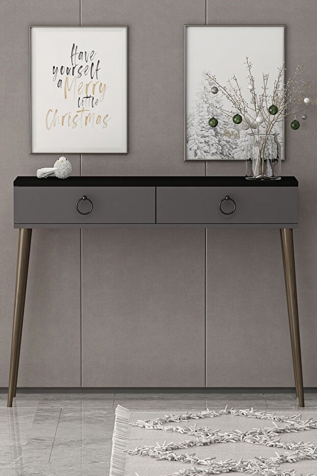 Bella Dresuar Siyah Antrasit - 1