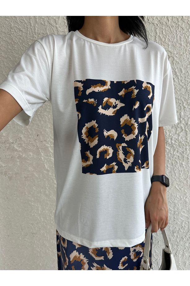 Pars Baskılı Basic T-shirt - 3