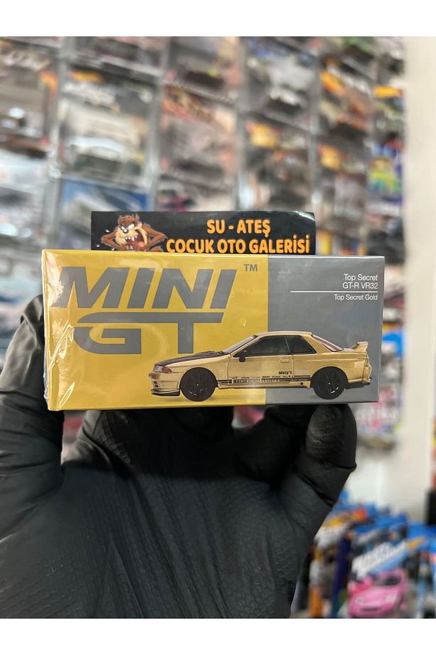 Mını Gt Nissan Skylıne Gt-r 32 (1.64 gold color) - 1