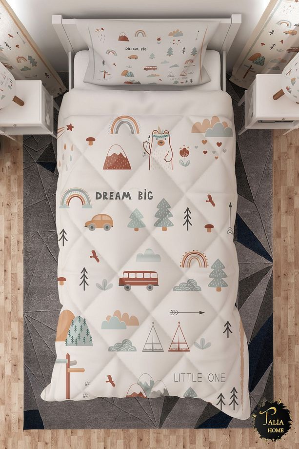 Dream Big  Tek Kişilik Çocuk Yorganı Uyku Seti - 1