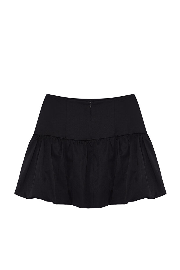 Siyah Dokuma Poplin Balon Etek TPRSS24ET00012 - 7