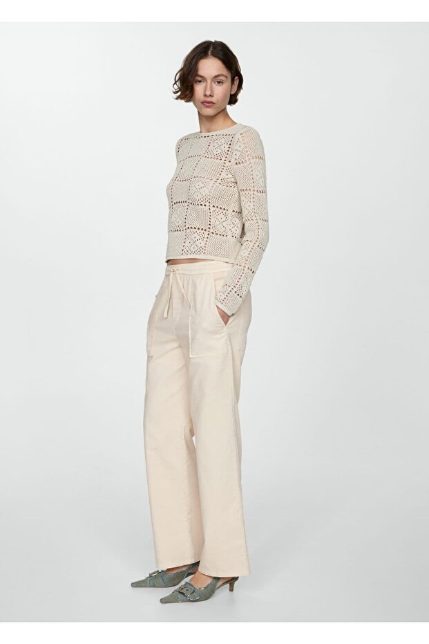 Beli Elastik Düz Jean - 5