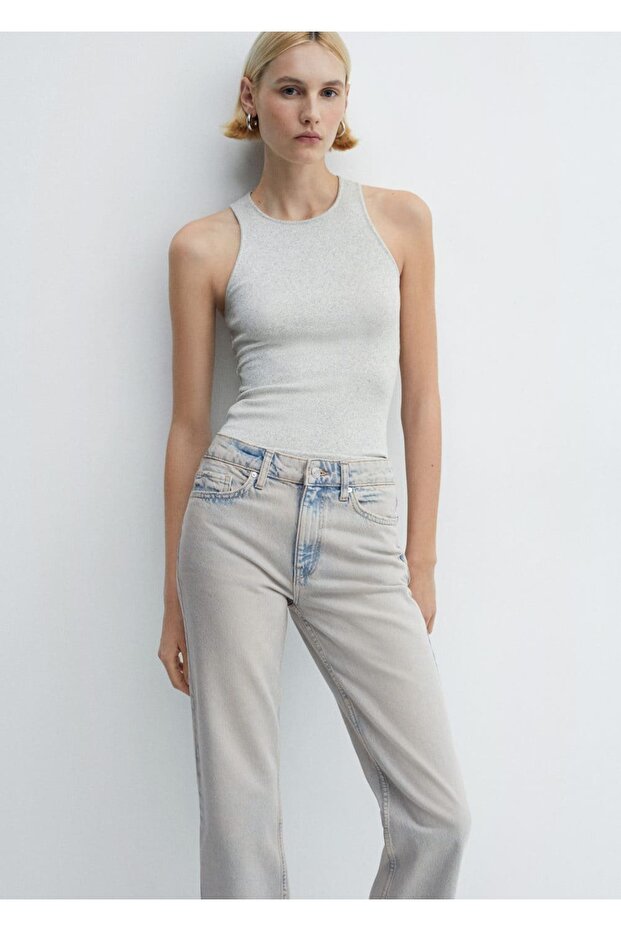 Straight cut crop jeans