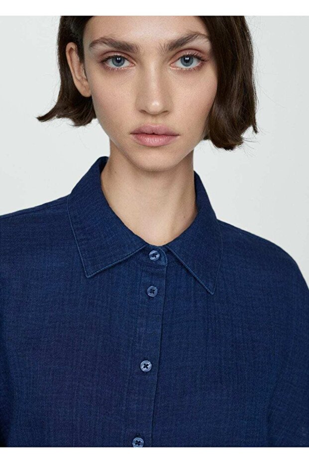 Denim gömlek tulum - 5