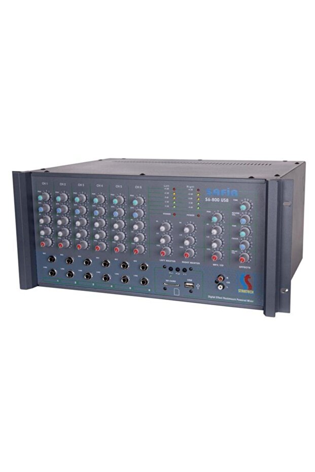 Safir S6/800 Usb 6 Girişli 2x400 Watt Stereo Amplifikatör - 2