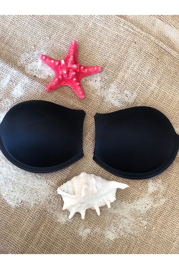 Double Dolgu Push Up Siyah Göğüs Dolgusu Yükseltilmiş Ve Şekillendirilmiş Görünüm - 4
