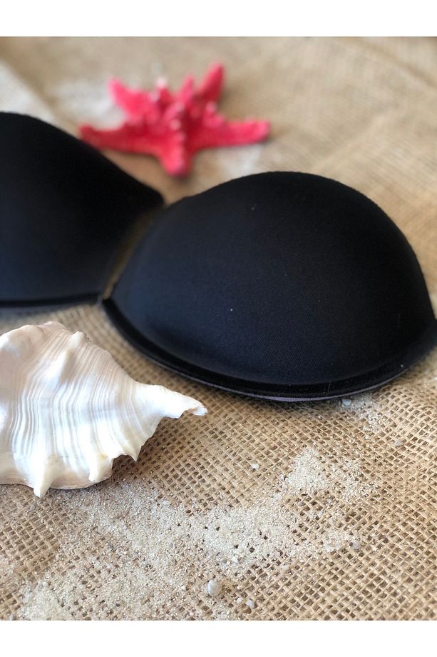 Double Dolgu Push Up Siyah Göğüs Dolgusu Yükseltilmiş Ve Şekillendirilmiş Görünüm - 7