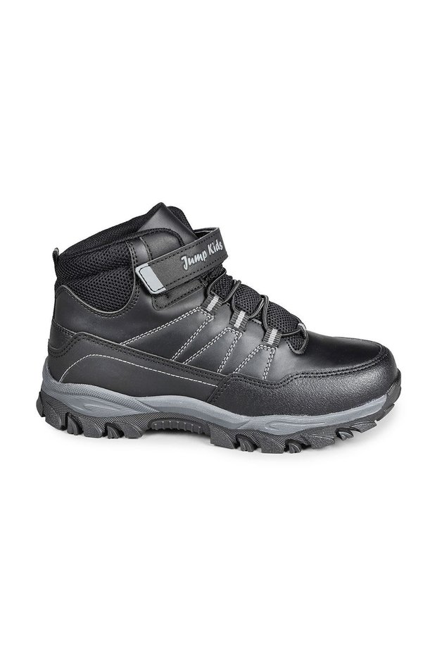 27788 Black Unisex Children's Daily Thick Sole Sneaker Sports Winter Boots Shoes