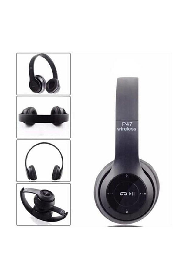 P47 Wireless 5.0+edr Bluetooth Kablosuz Mp3 Çalar Kulaklık - 2