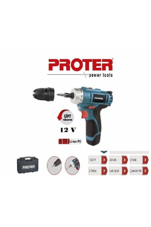 Pst222 Şarjlı Vidalama Tornavida - 1