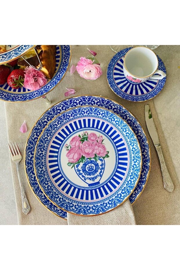 Blue Blanc Pembe Gül Tabak 23 Cm - 2