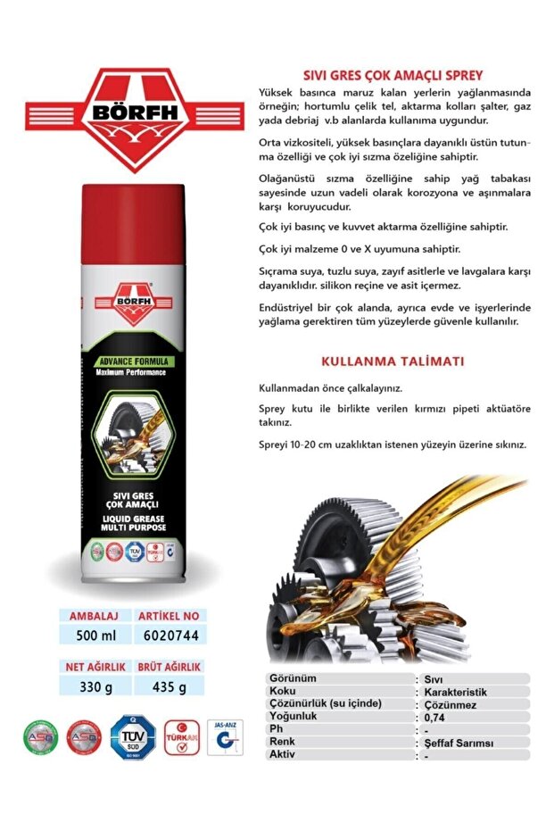 Sıvı Gres Sprey (500 ml) - 2