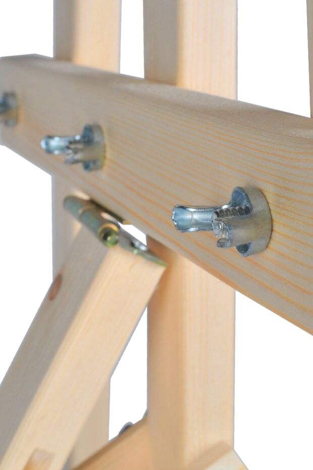 Şövale 172 Cm Ahşap Resim Şovalesi Ressam Sehpası Ayarlanabilir - 7