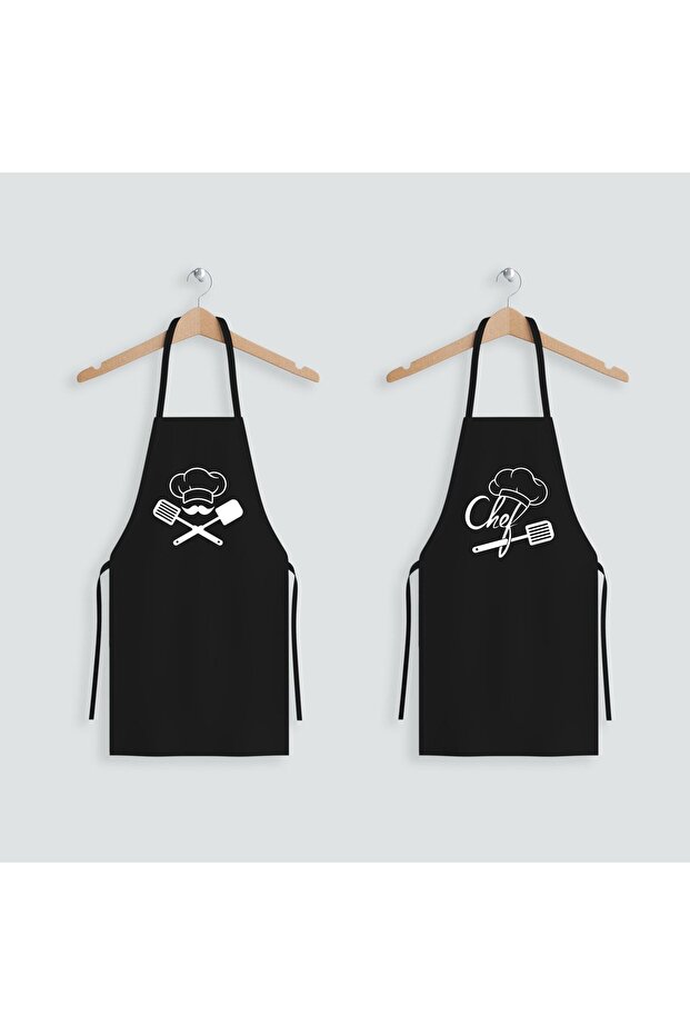 Chef Printed Black Duck Fabric Kitchen Apron