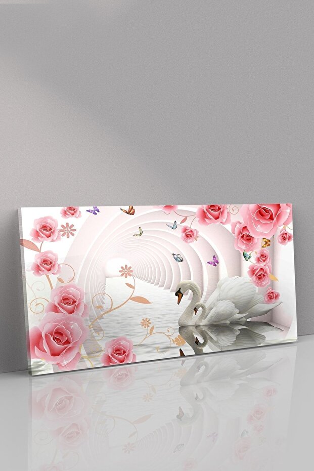 Kuğular Kanvas-canvas Tablo - 2