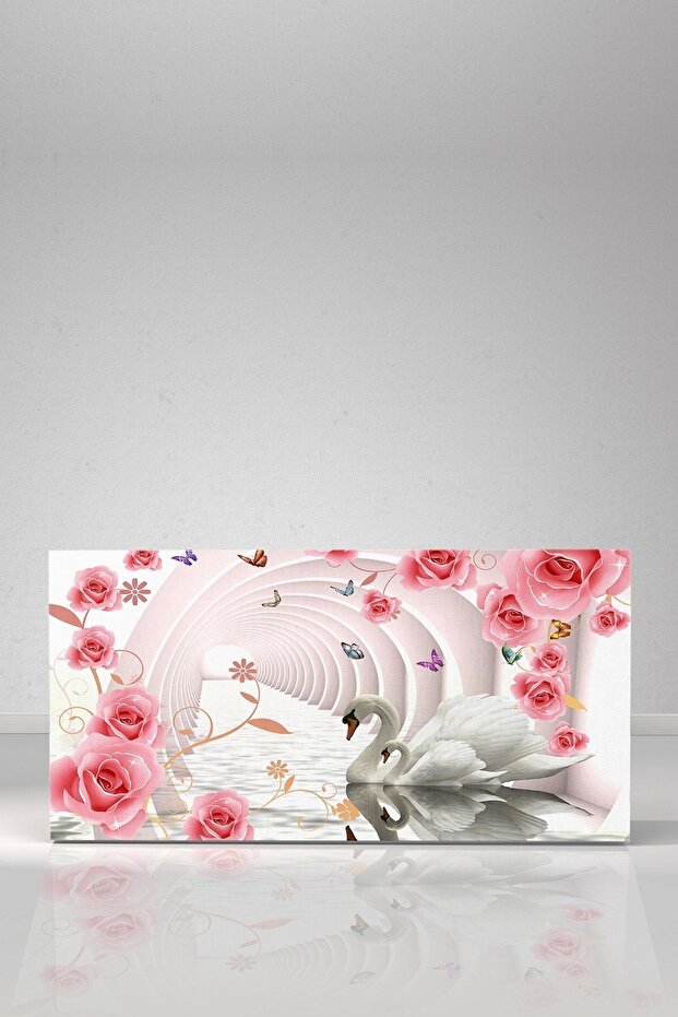 Kuğular Kanvas-canvas Tablo - 6