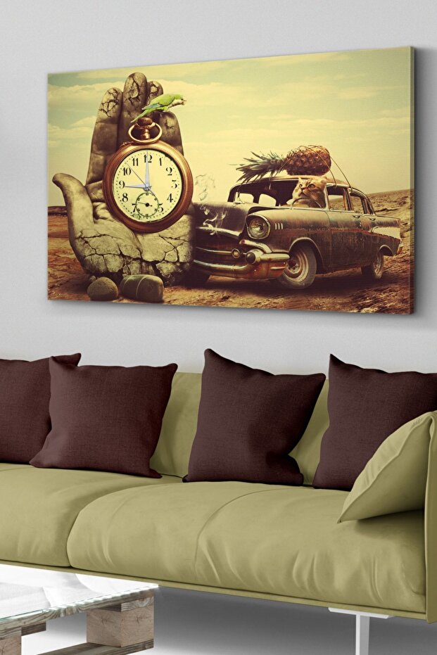Surreal Saatli Kanvas - Canvas Tablo - 1