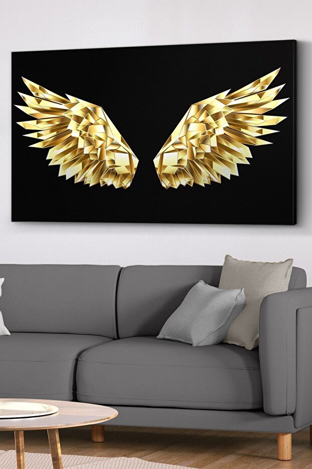 Gold Kanat Kanvas - Canvas Tablo - 1