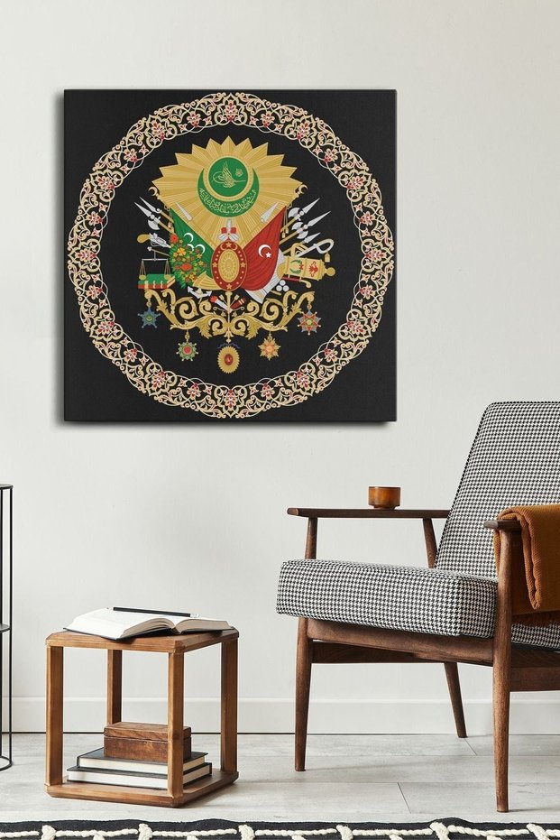 Ottoman Coat of Arms One Piece Square Canvas - Canvas Painting
