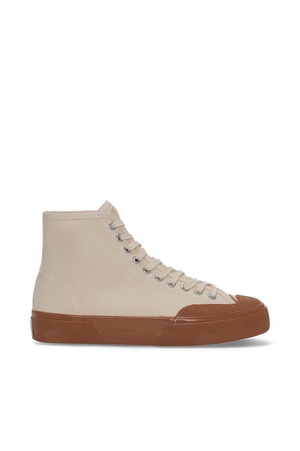 2433 Twisted Herringbone Erkek Bej Bilekli Sneaker - 2