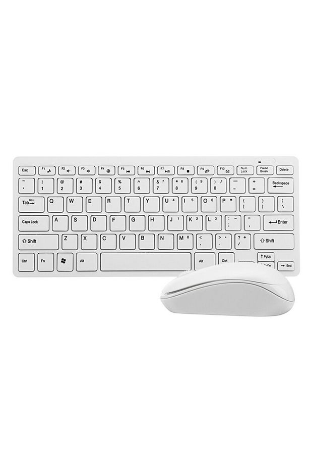 Mini Klavye & Mause Seti Ergonomik Sessiz Tasarım 2.4gHz Tak Çalıştır Tablet Tv Notebook Uyumlu - 4