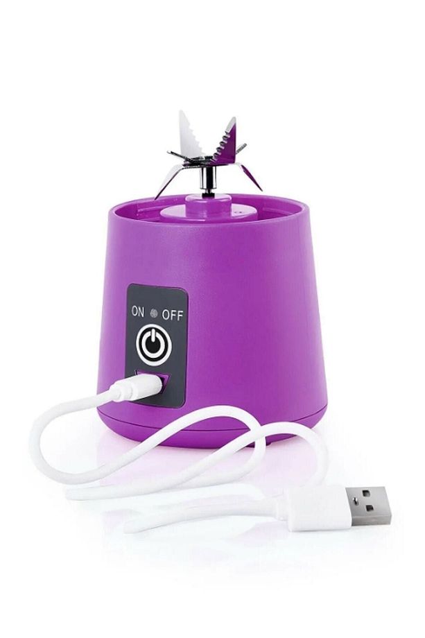 Portatif Taşınabilir El Blender 380 ml 6 Bıçaklı Usb Şarjlı Blender RCN-blender - 3