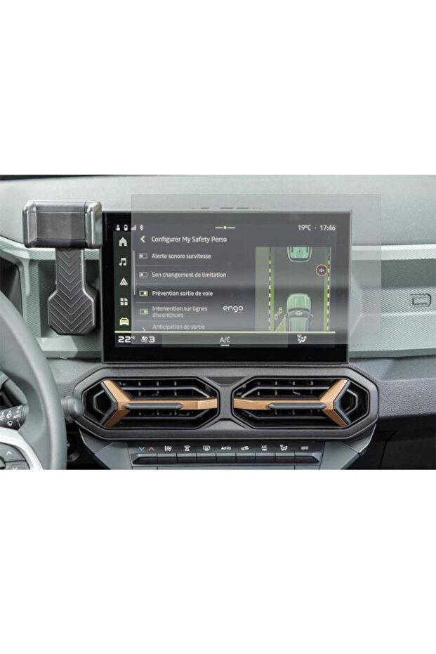 Renault Duster E-Tech - واقي شاشة متعدد الوسائط غير لامع مقاس 10.1 بوصة - 2