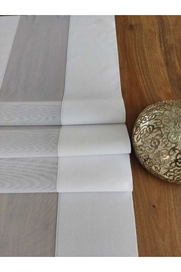 Beyaz Runner Amerikan Servis Masa Örtüsü 40x140 - 4