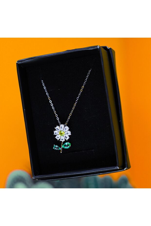 Papatya Model Gold Kolye - 2