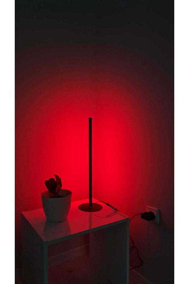 RGB Lambader Bluetooth Mobil Kontrollü Dekoratif Masaüstü Yatak Başı LED Lambader Aydınlatması 50CM - 5
