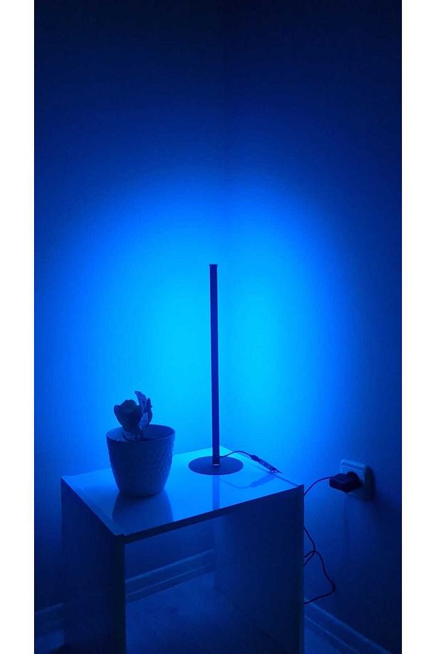 RGB Lambader Bluetooth Mobil Kontrollü Dekoratif Masaüstü Yatak Başı LED Lambader Aydınlatması 50CM - 3