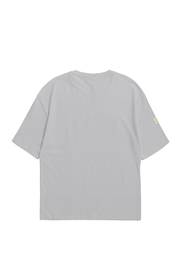 Eazy Gri Choose Different Unisex Oversize Baskılı Kısa Kollu T-shirt - 2