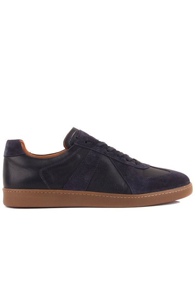 - Navy Blue Suede Men's Casual Shoes 101-7065-by492