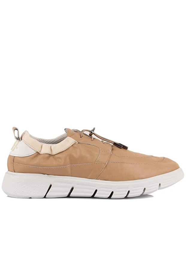 Special Edition - Beige Leather Men's Casual Shoes 101-2326-Brecos