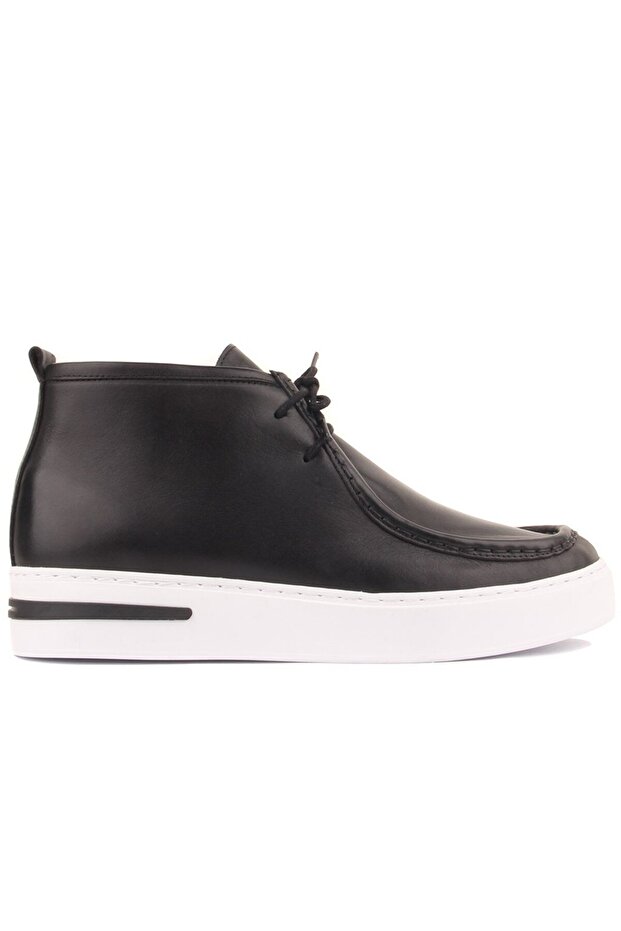 - Black Leather Lace-Up Men's Shoes 102-8040-H1280