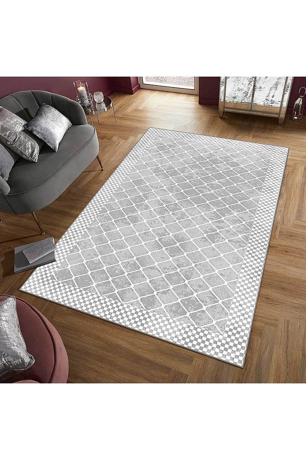 Modern Dijital Baskı Dört Mevsim Yıkanabilir Kaymaz Taban Salon Halısı Mutfak Halısı Yolluk YVH - 6