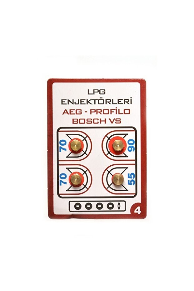 Lpg Ocak Memesi Enjektör 4 Lü Set - 5