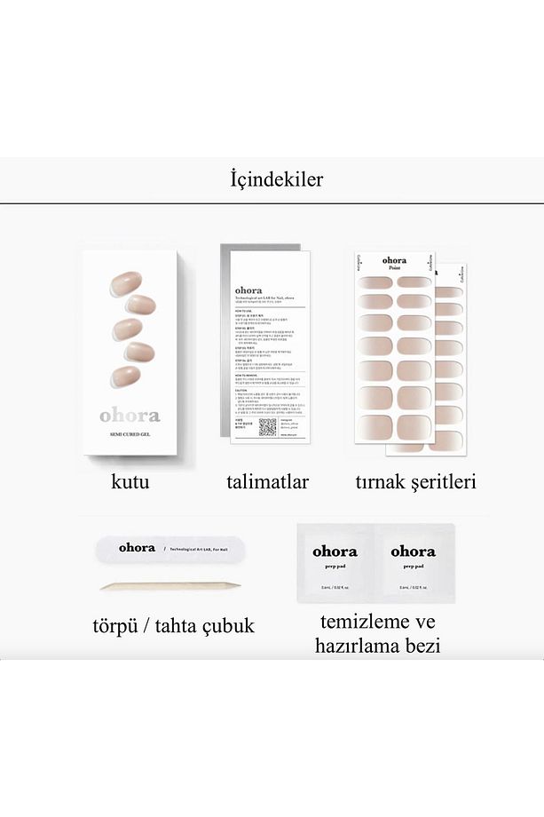 N Mild Latte Jel Tırnak 30 Adet, 2 Kullanım - 8