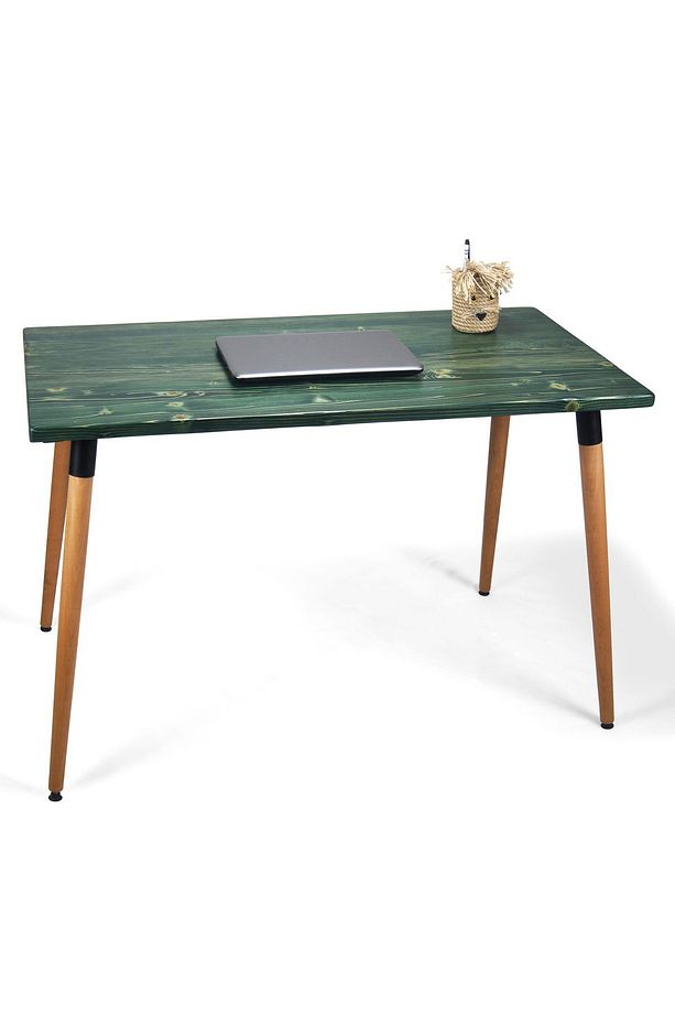 Doğal Ağaç Masif Kütük Masa Ahşap Çalışma Ve Mutfak Masası Ofis Masası 60cm X 120cm ( Ağaç Ayak ) - 1