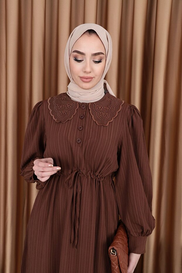 Bebe Yaka Elbise - 6